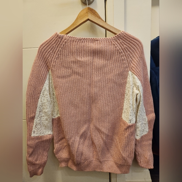 French Connection Floral Pink Sweater - Picture 2 of 2